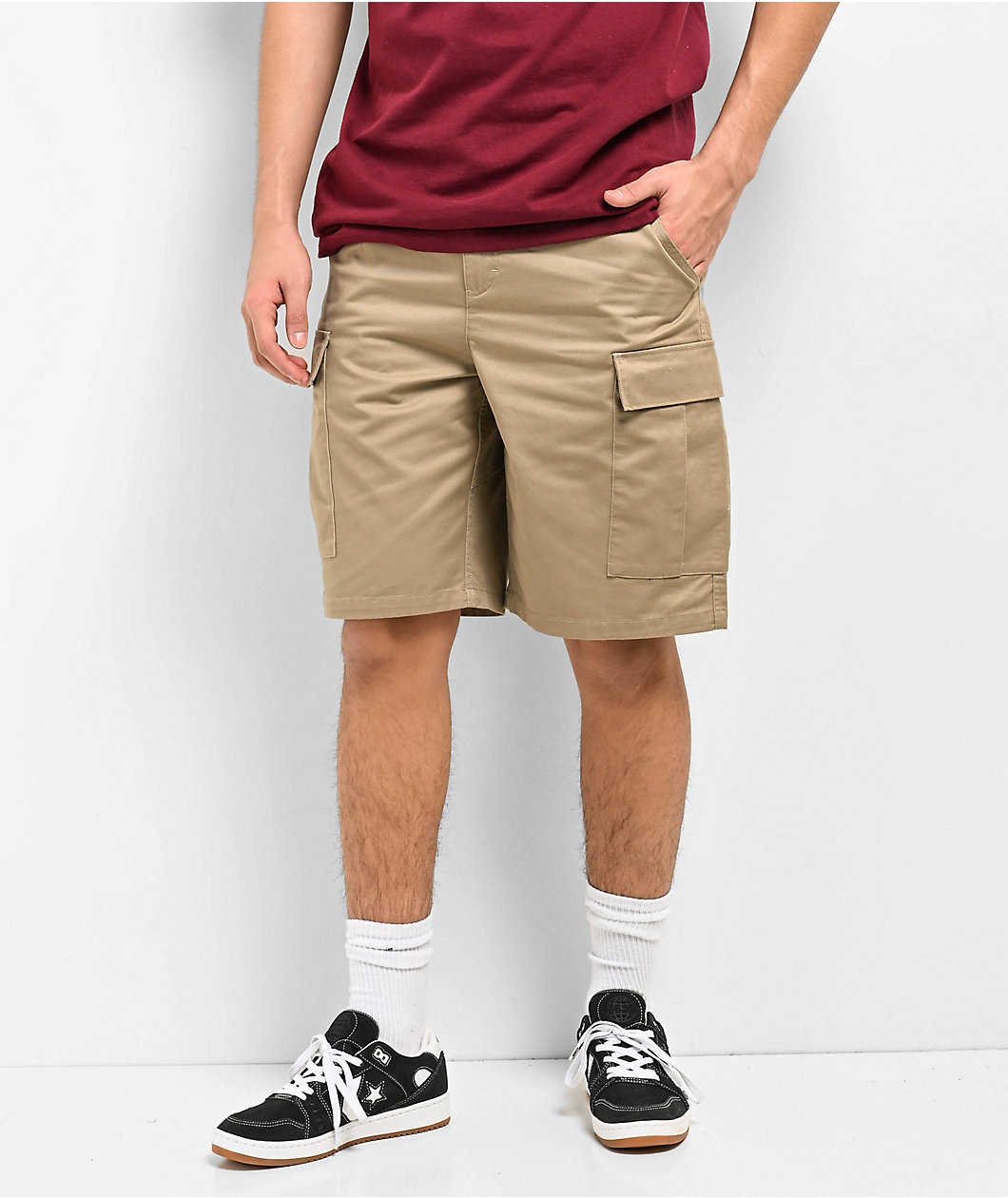 Empyre Khaki Skate Cargo Shorts