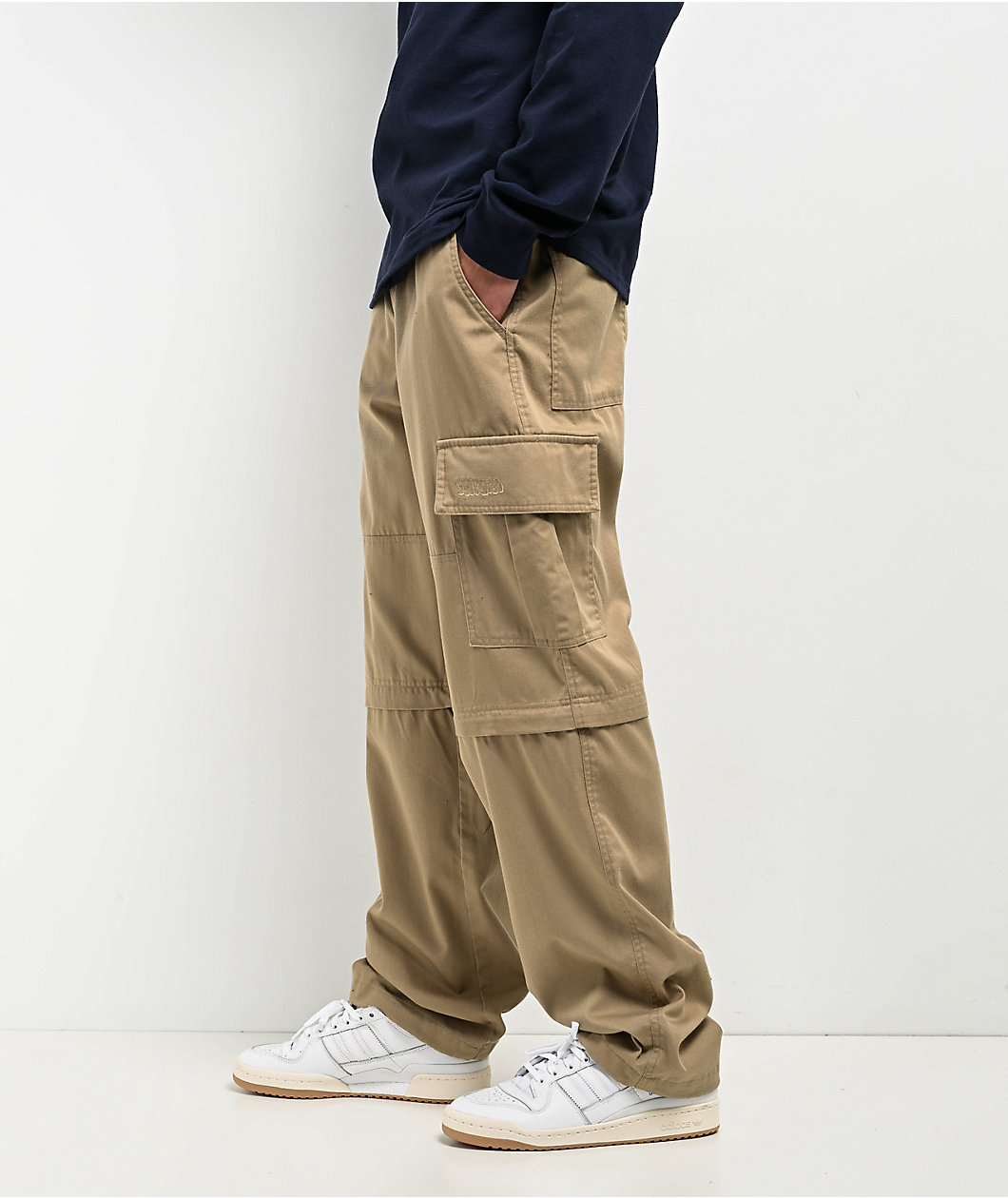 Empyre Khaki Zip Off Cargo Skate Pants