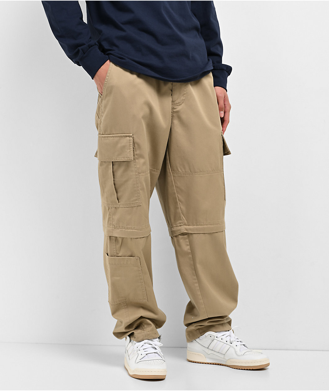 Empyre Khaki Zip Off Cargo Skate Pants