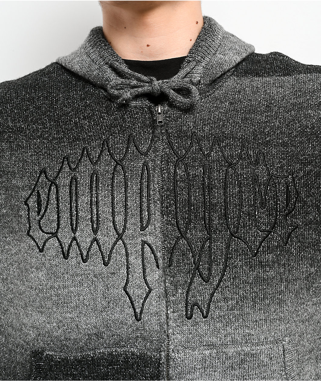 Empyre Kick Stand Grey Hooded Zip Sweater