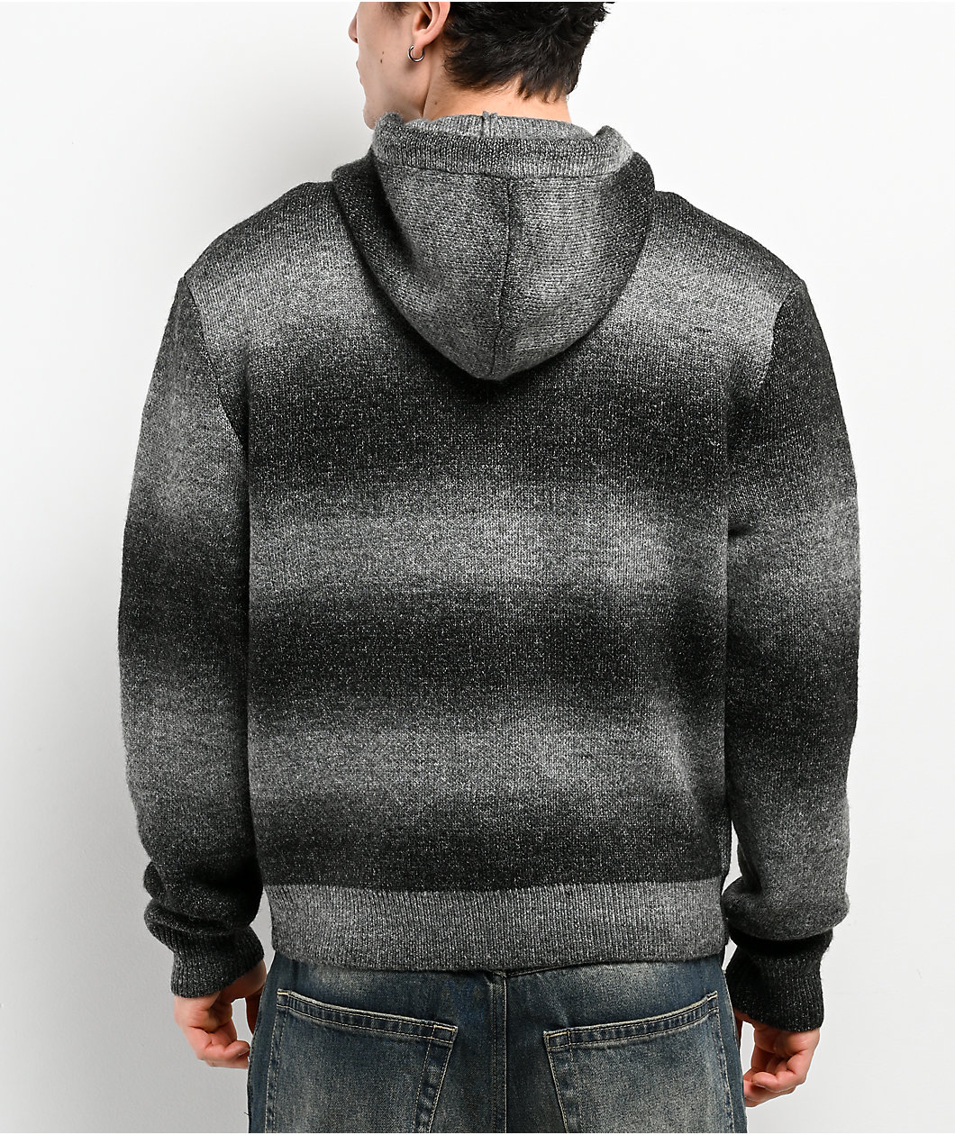 Empyre Kick Stand Grey Hooded Zip Sweater