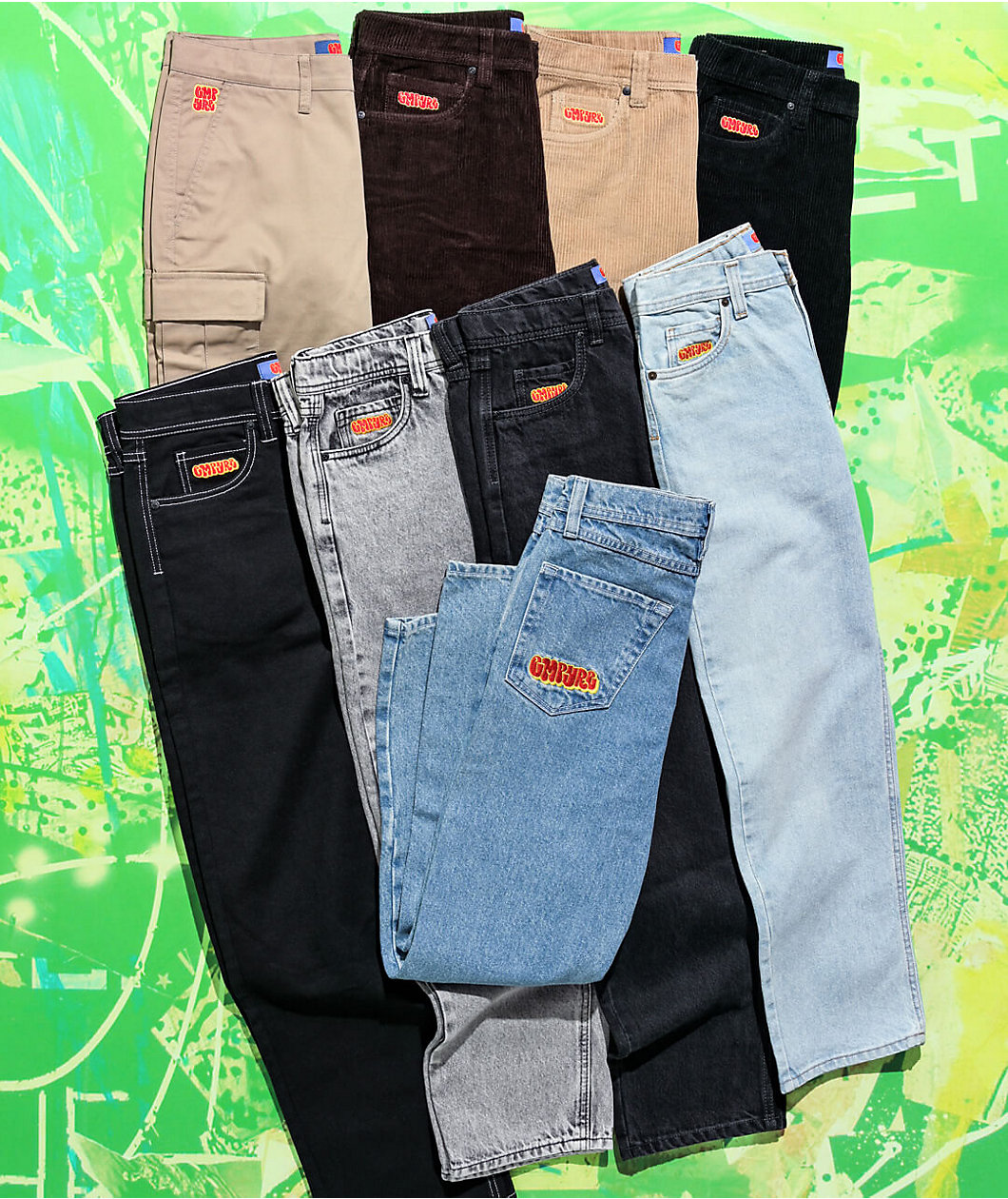 Empyre Kids Corduroy Black Loose Fit Skate Pants