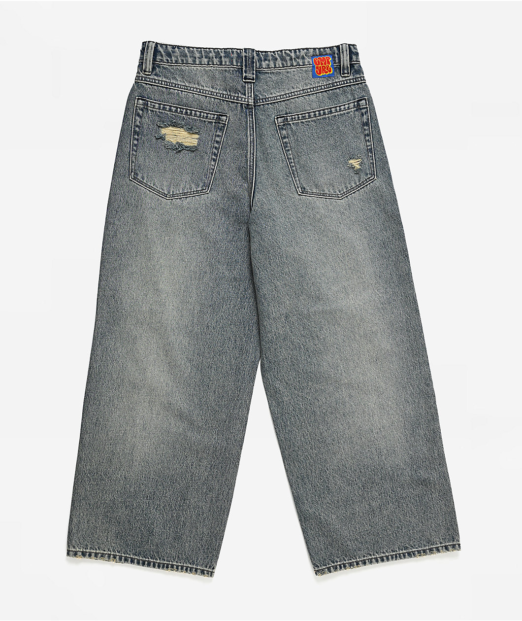 Empyre Kids Destroy Blue Wash Ultra Wide Jeans