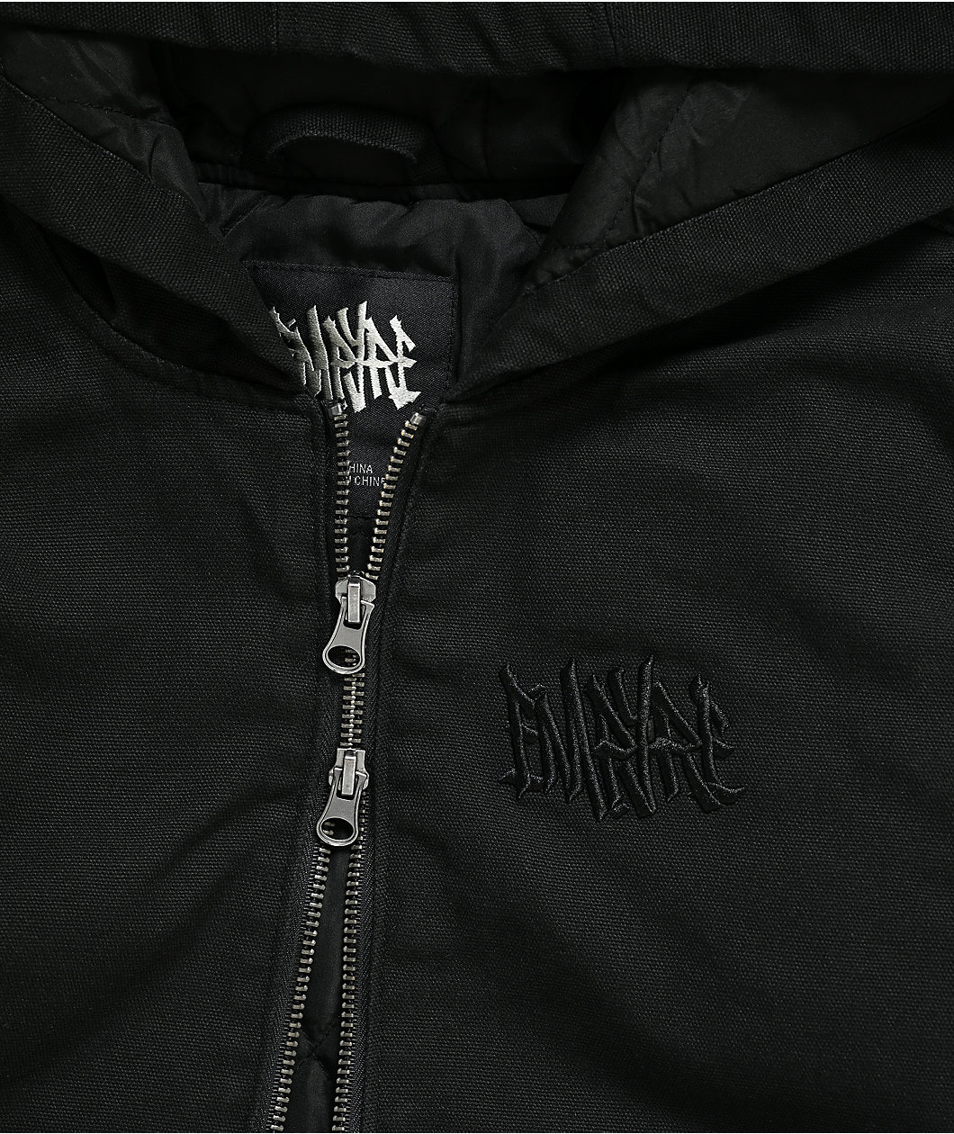 Empyre Kids Grate Black Hooded Canvas Jacket