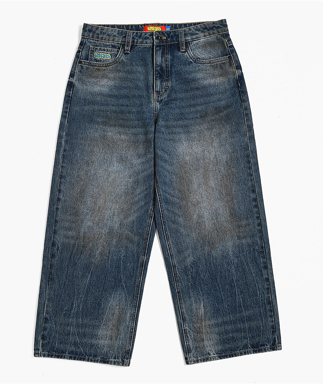 Empyre Kids Horse Power Blue Wash Ultra Wide Skate Jeans