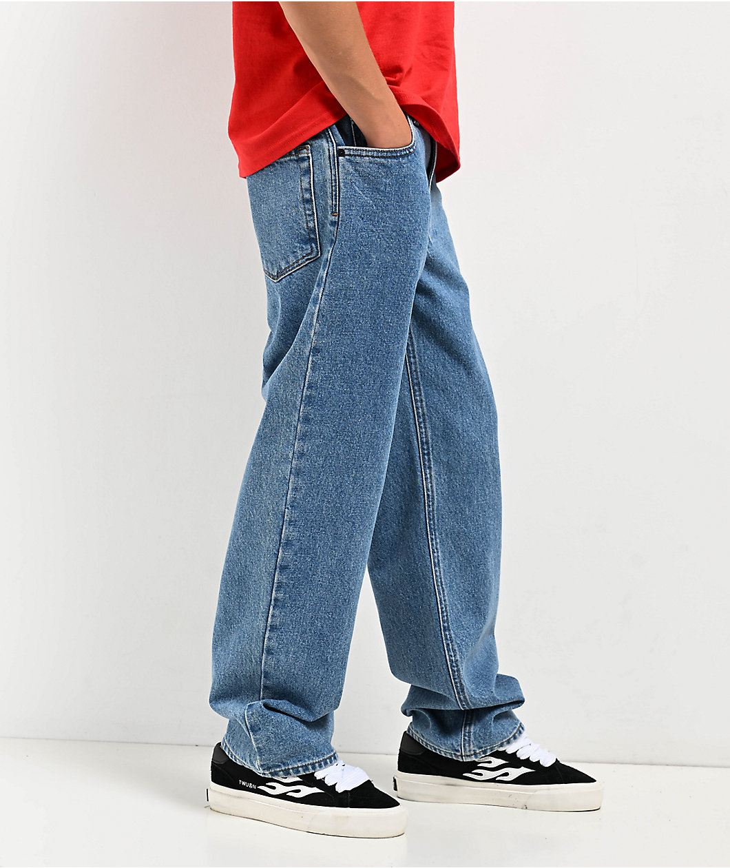 Empyre Kids Loose Fit Blue Denim Skate Pants