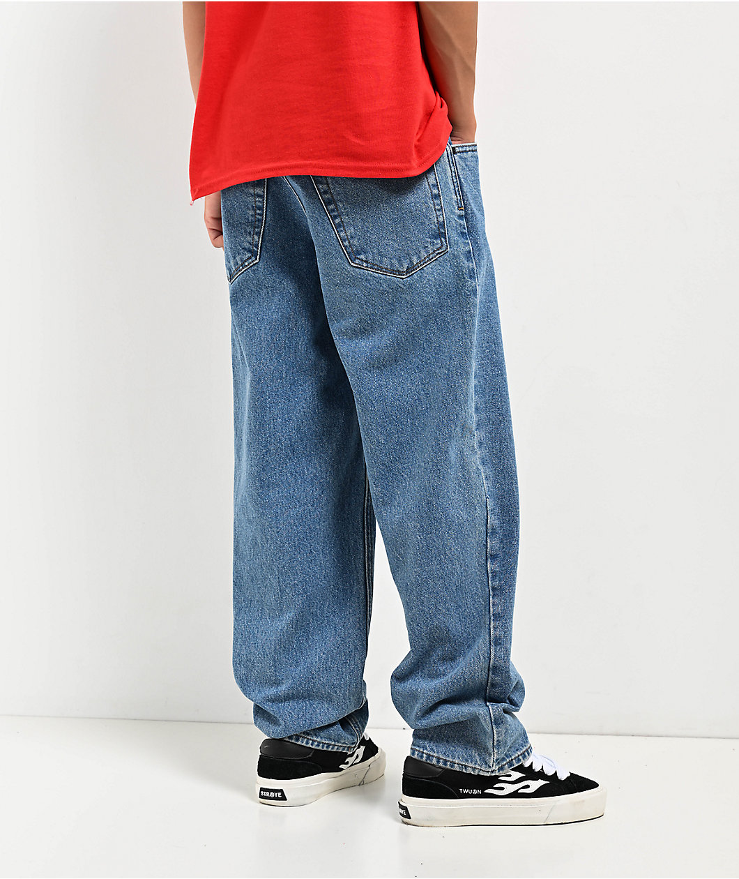 Empyre Kids Loose Fit Blue Denim Skate Pants