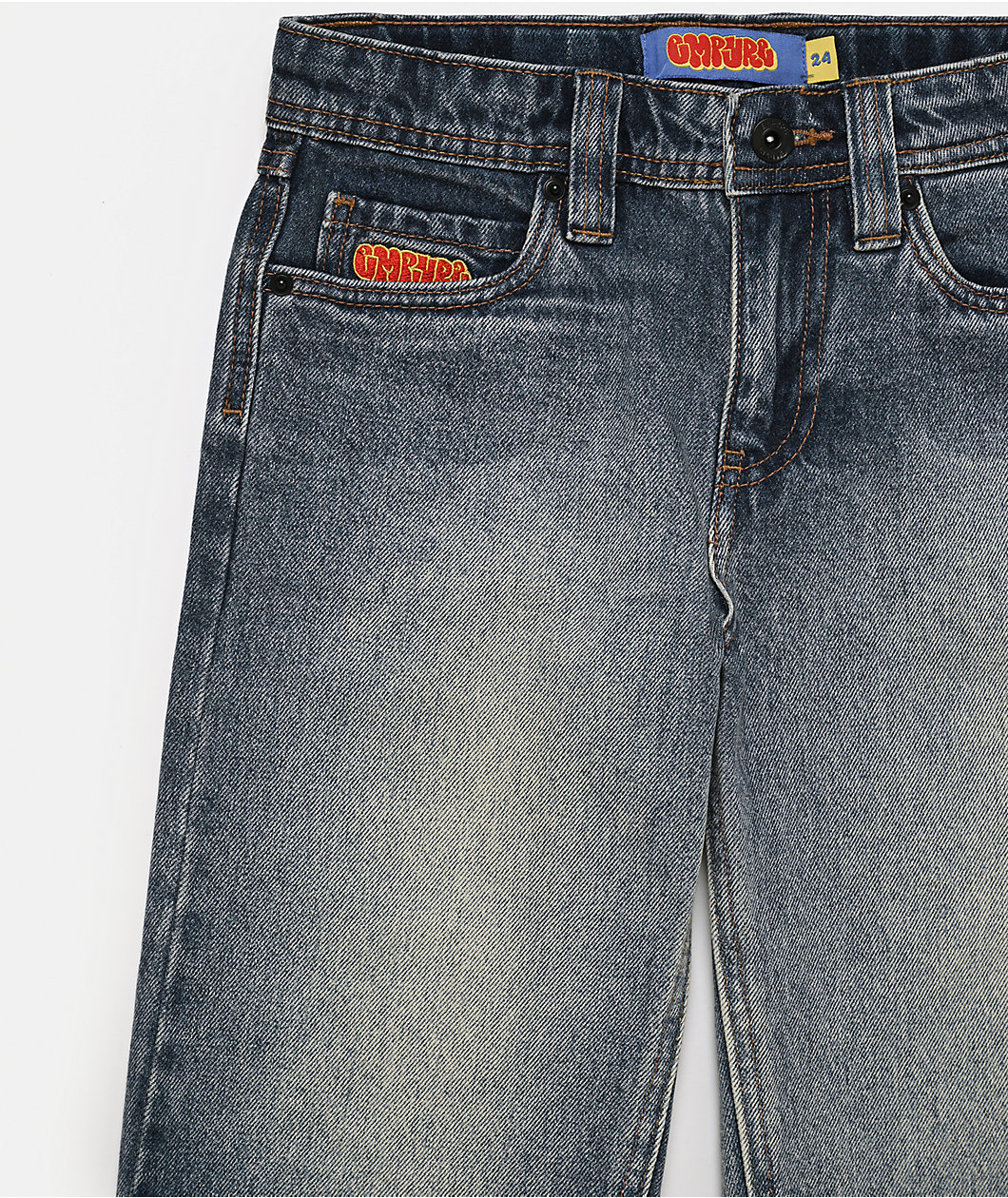 Empyre Kids Loose Fit Spin Blue Skate Shorts