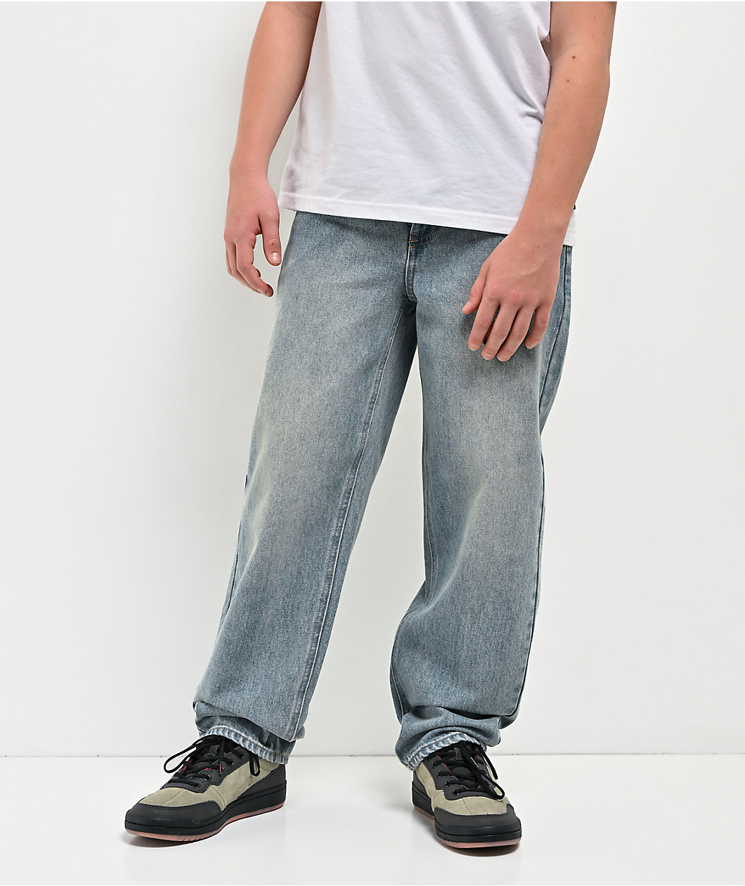 Empyre Kids Ollie Blue Wash Loose Fit Skate Jeans