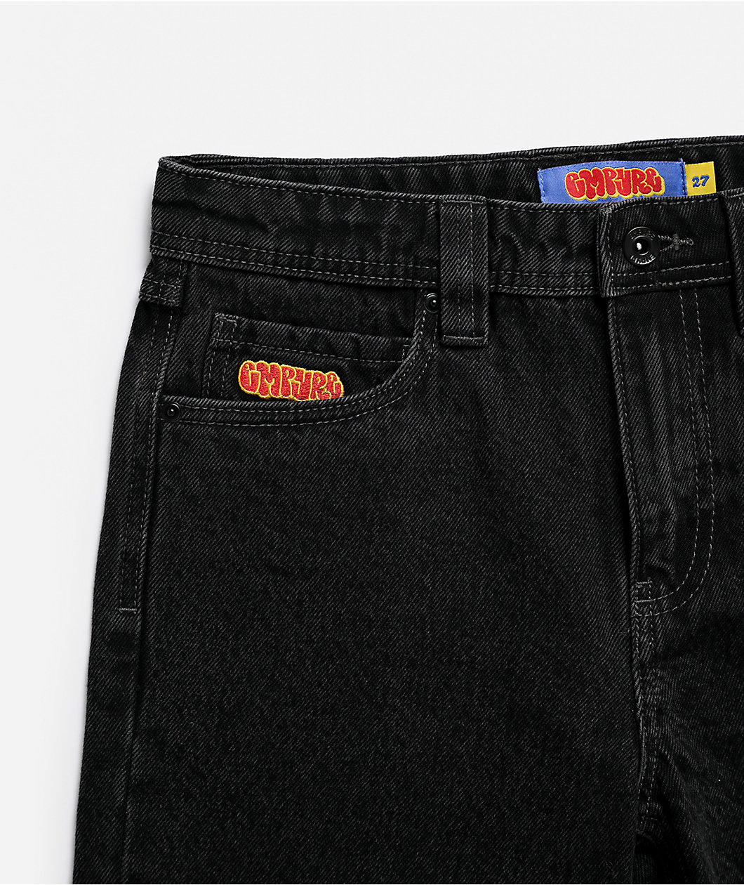 Empyre Kids Shmutz Black Wash Loose Fit Skate Shorts
