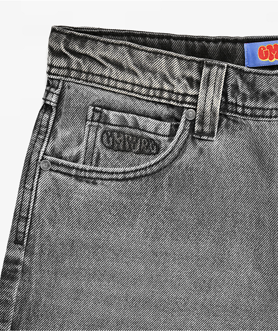 Empyre Kids Slate Grey Wash Loose Fit Skate Jeans