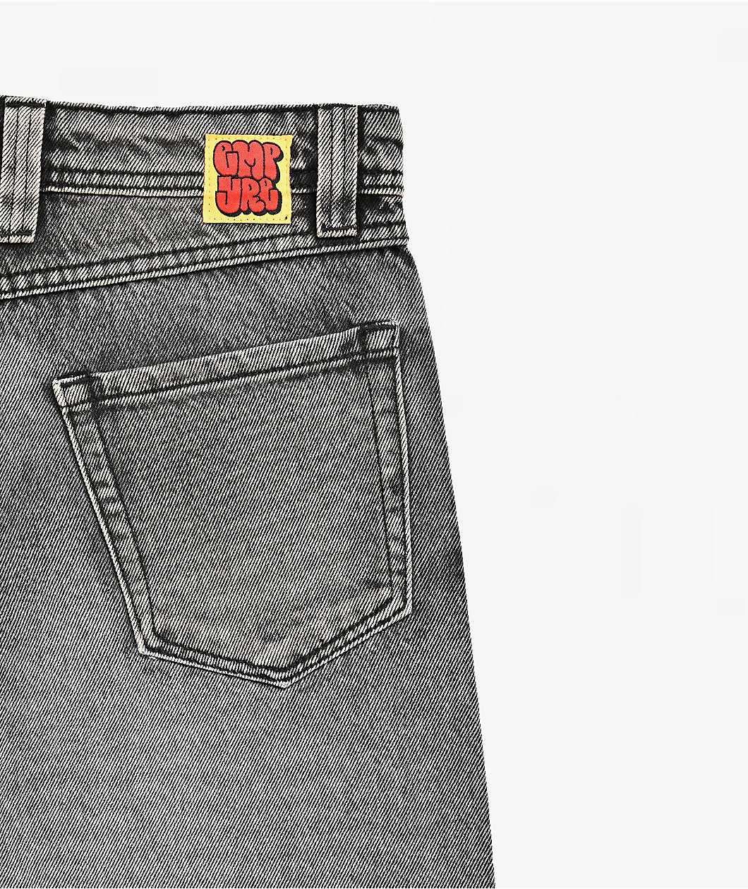 Empyre Kids Slate Grey Wash Loose Fit Skate Jeans