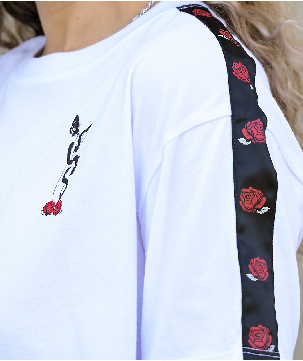 Empyre Kipsy Taping White Crop T-Shirt