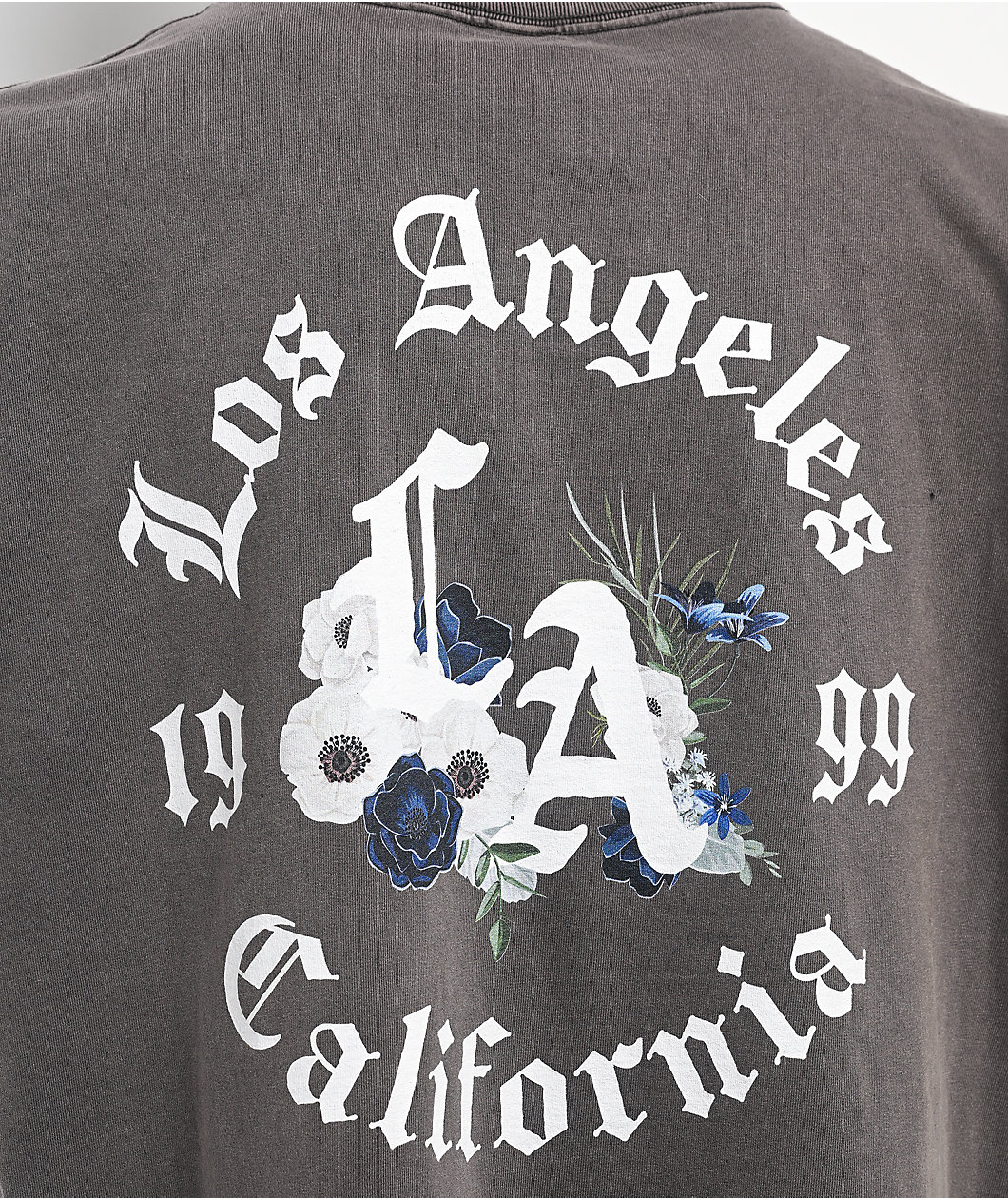 Empyre LA Floral Grey Wash T-Shirt