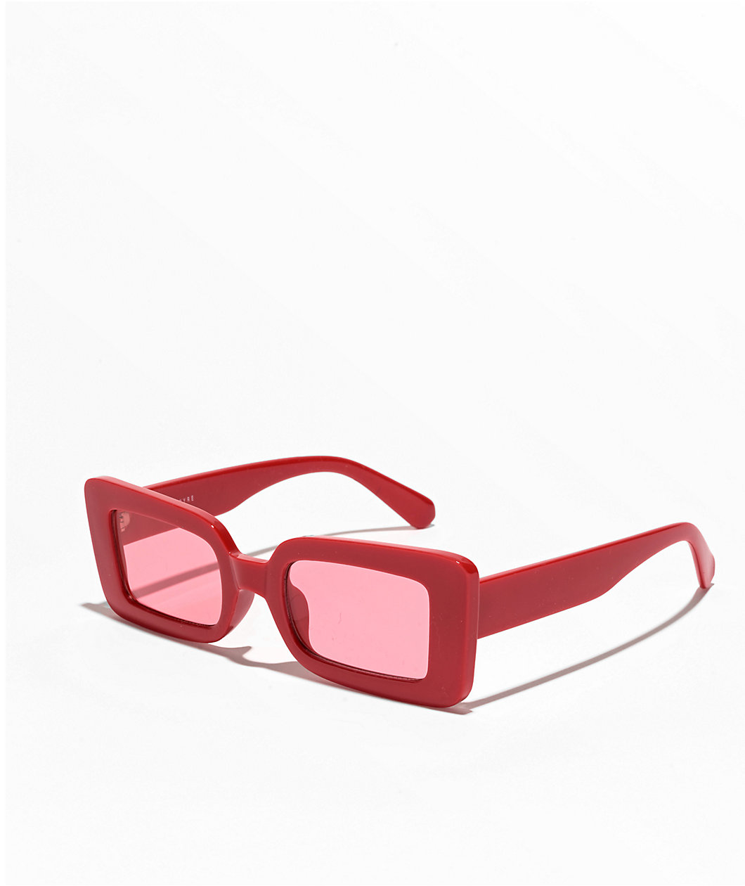 Empyre Lara Red Oversized Square Sunglasses