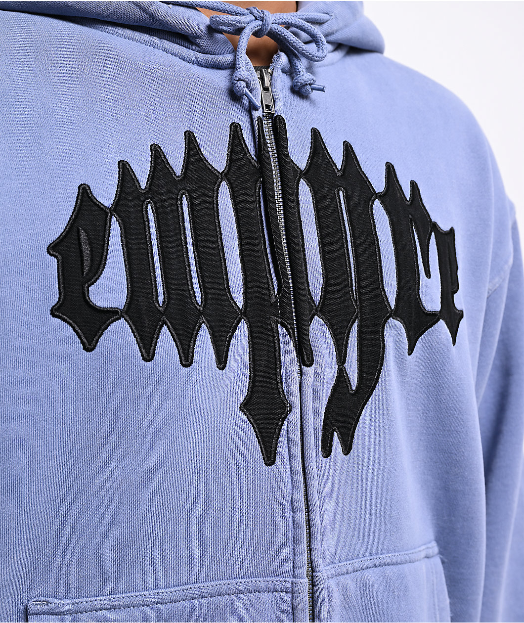 Empyre Leg Cramp Blue Zip Hoodie