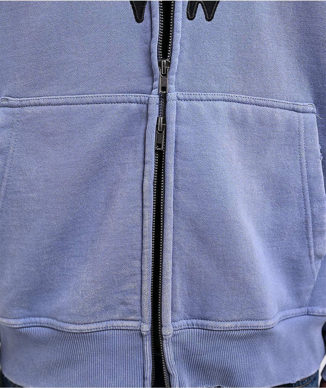 Empyre Leg Cramp Blue Zip Hoodie