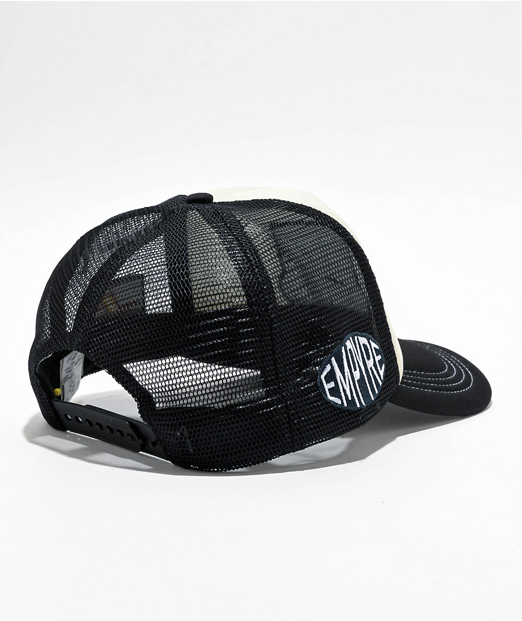 Empyre Lifted Black & Cream Trucker Hat