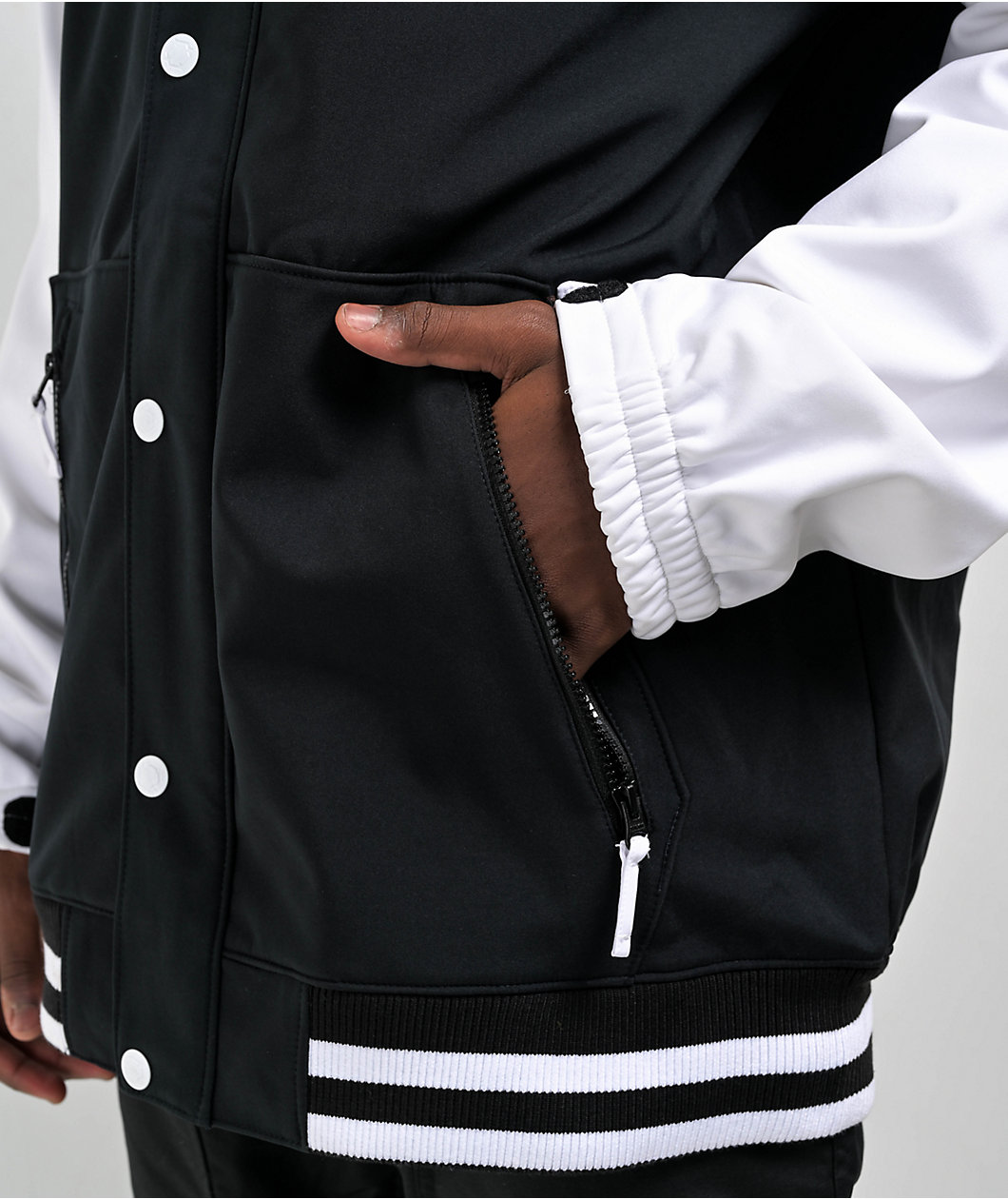 Empyre Lily Express Black & White 10K Snowboard Jacket