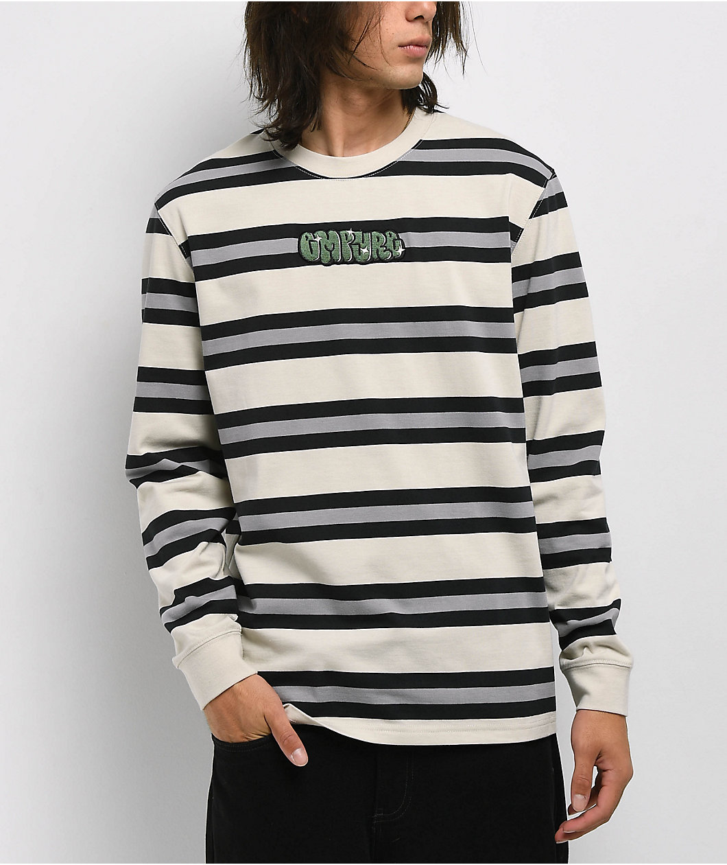 Empyre Logan Off White Long Sleeve T-Shirt