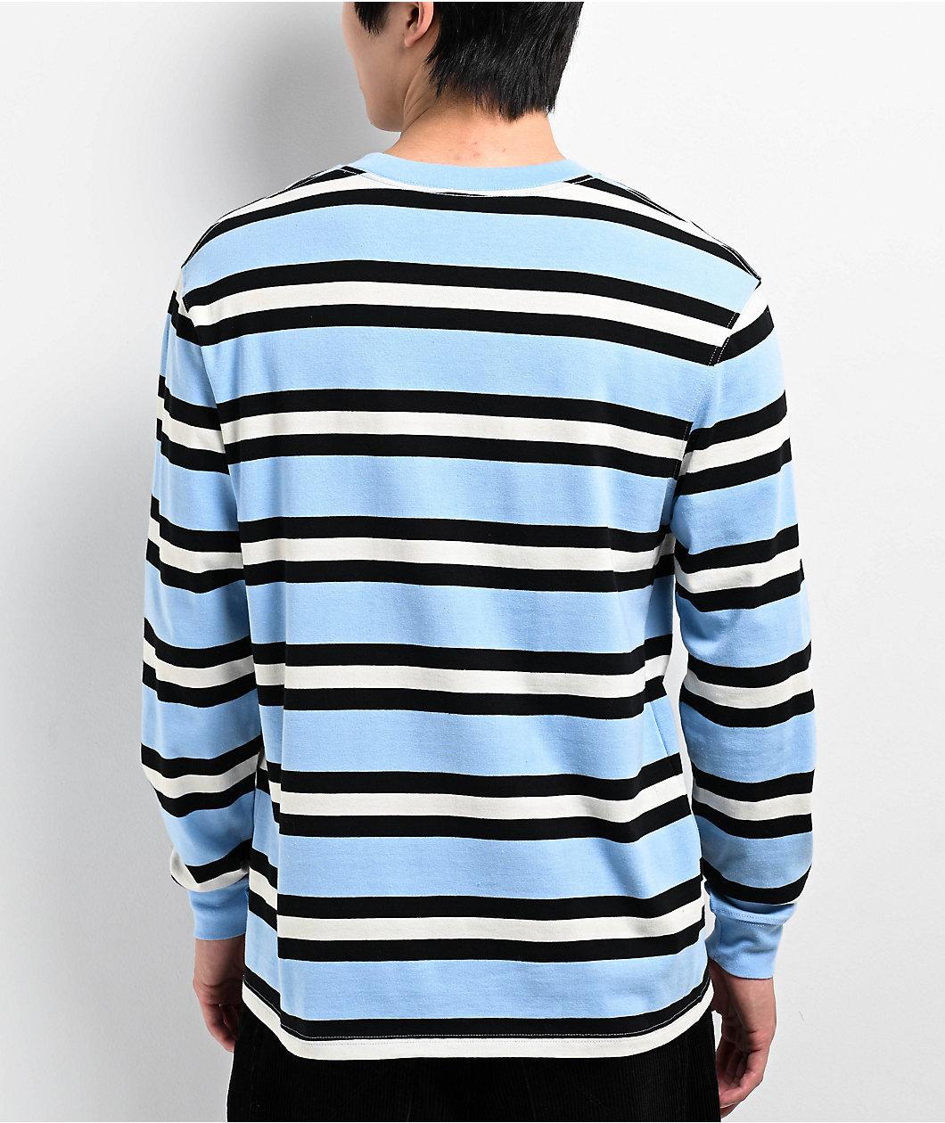 Empyre Logan Stripe Blue Long Sleeve Shirt