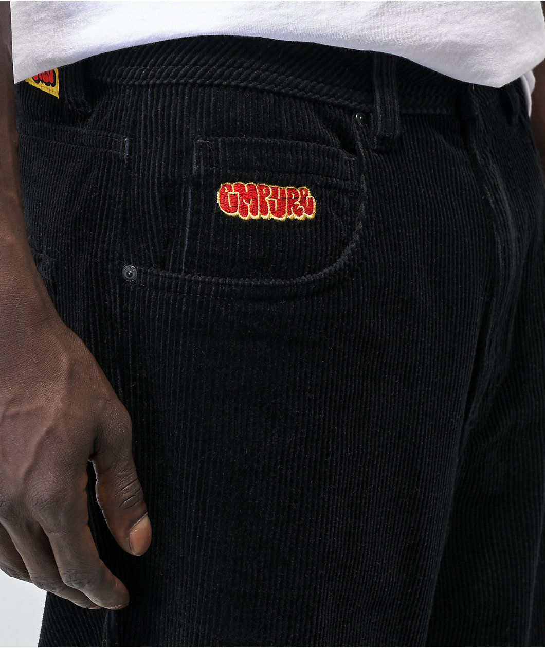 Empyre Loose Fit Black Corduroy Skate Pants