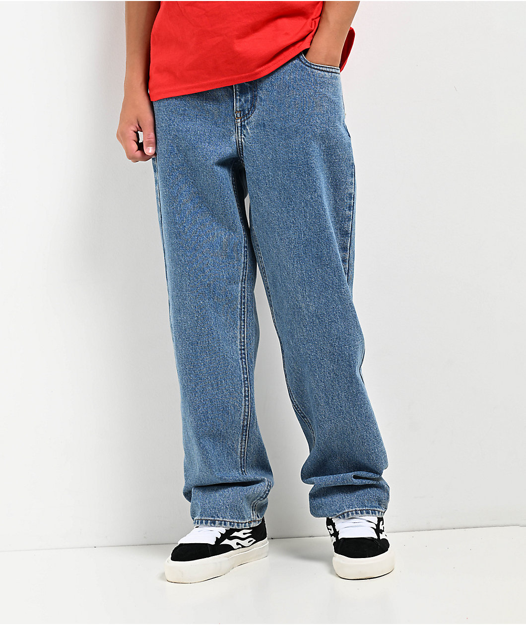 Empyre Loose Fit Blue Denim Skate Pants