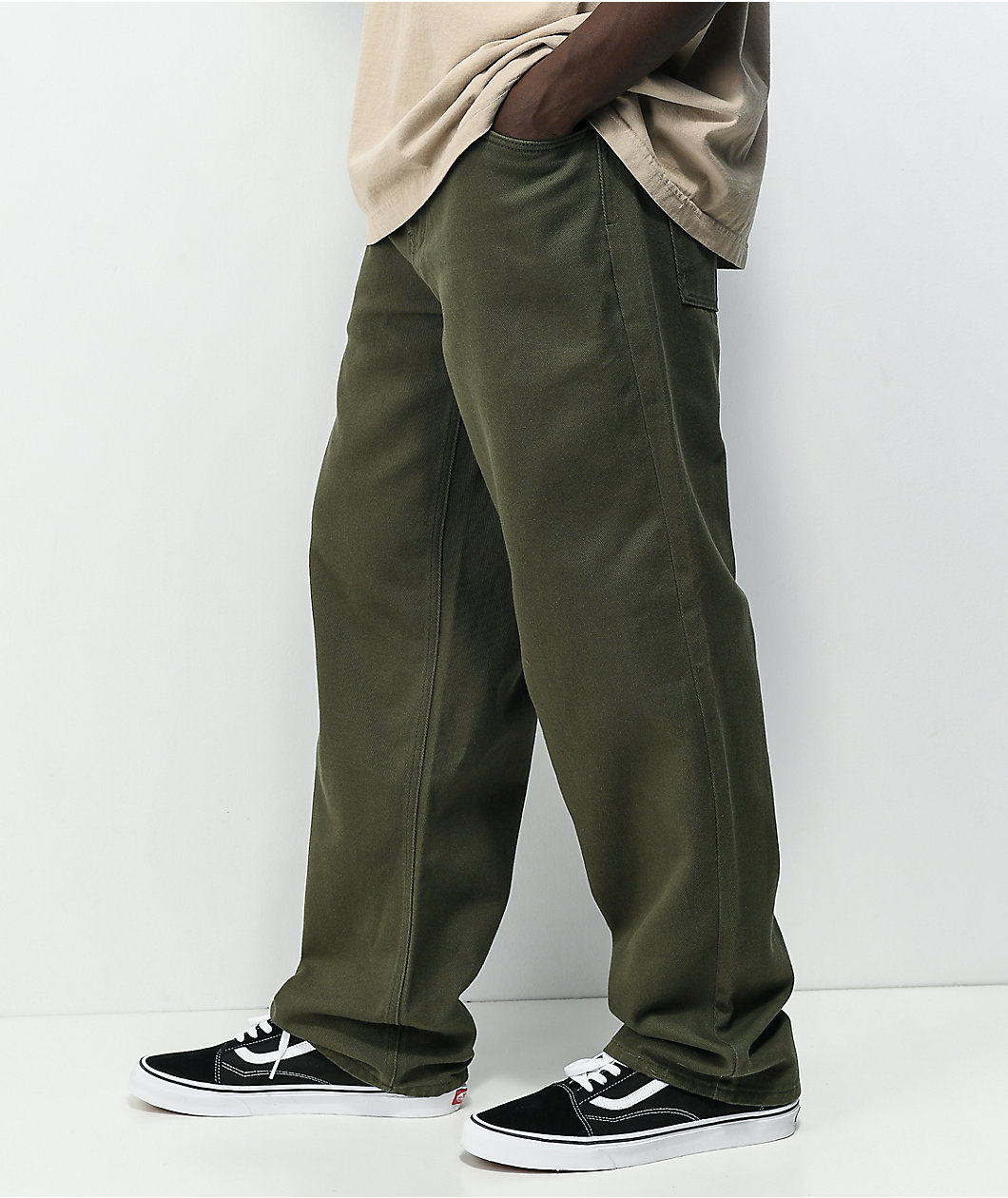 Empyre Loose Fit Grape Leaf Denim Skate Jeans