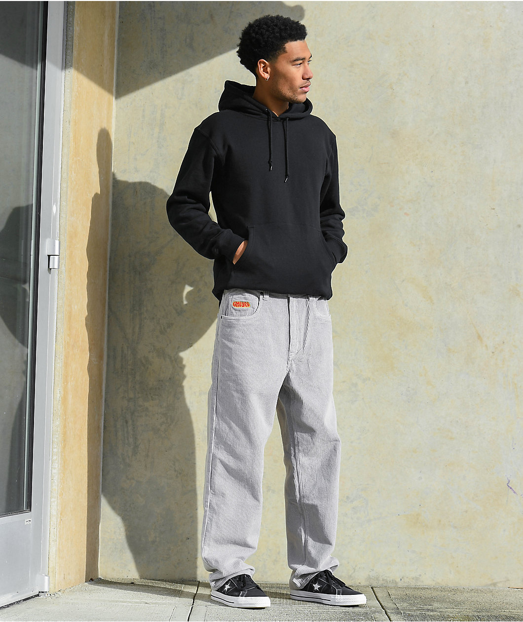 Empyre Loose Fit Grey Corduroy Skate Pants
