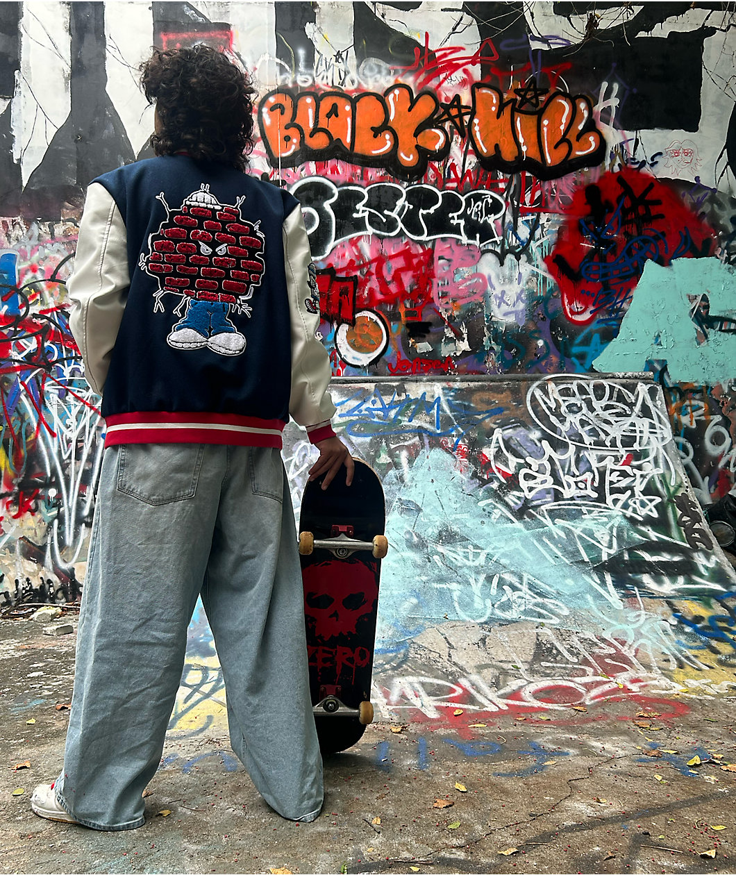 Empyre Loose Fit Light Wash Denim Skate Jeans