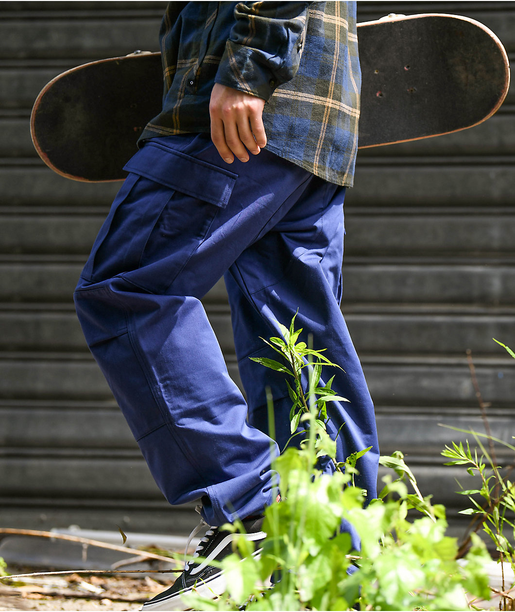 Empyre Loose Fit Navy Cargo Skate Pants