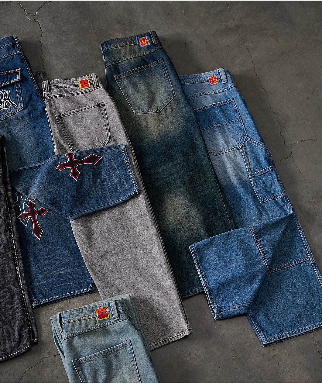 Empyre Loose Fit Scramble Grey Skate Jeans