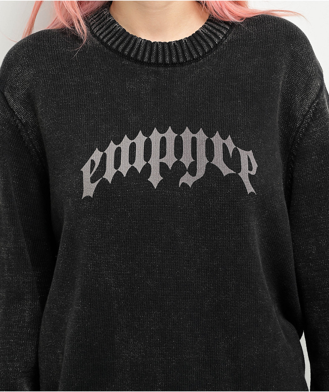 Empyre Maddox Black Wash Sweater