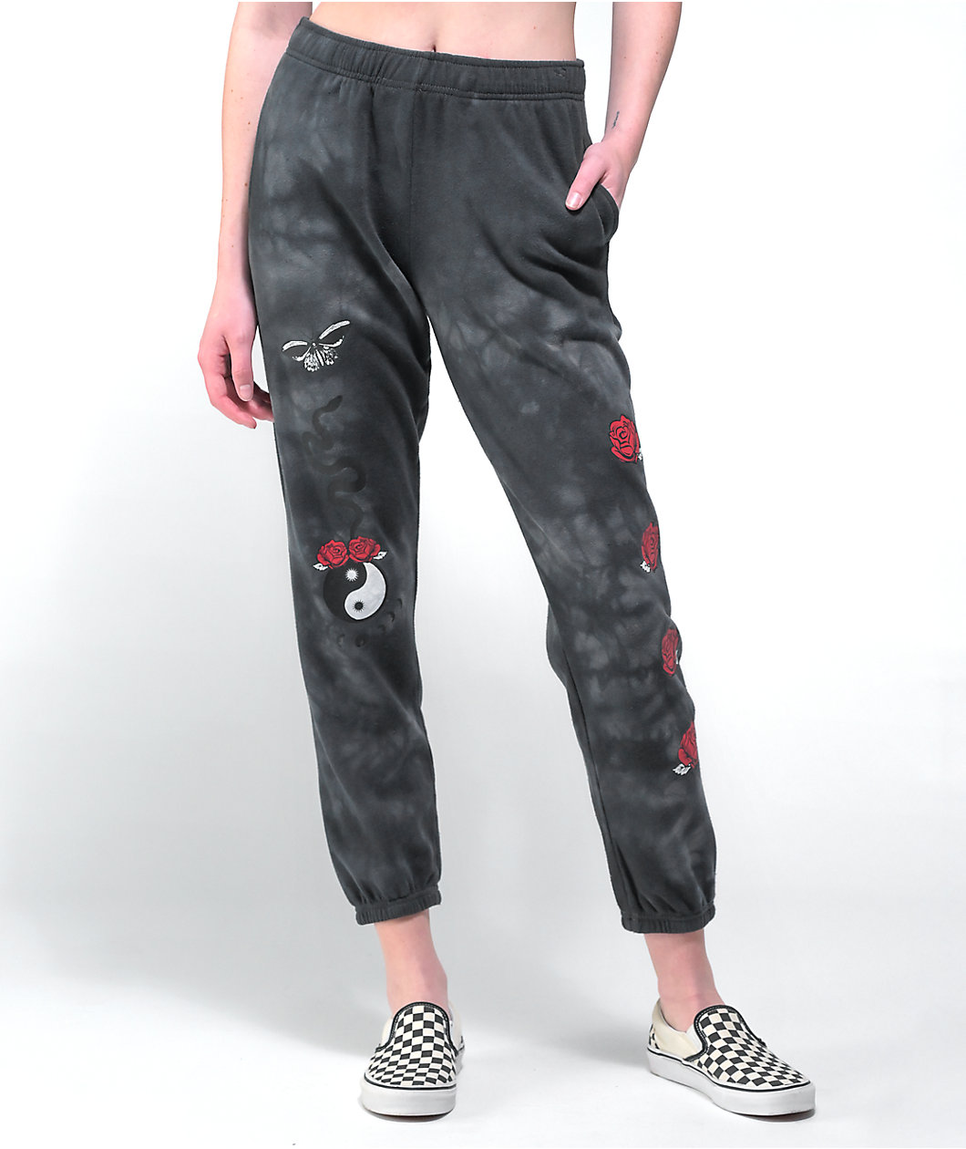 Empyre Meleah Black Tie Dye Sweatpants