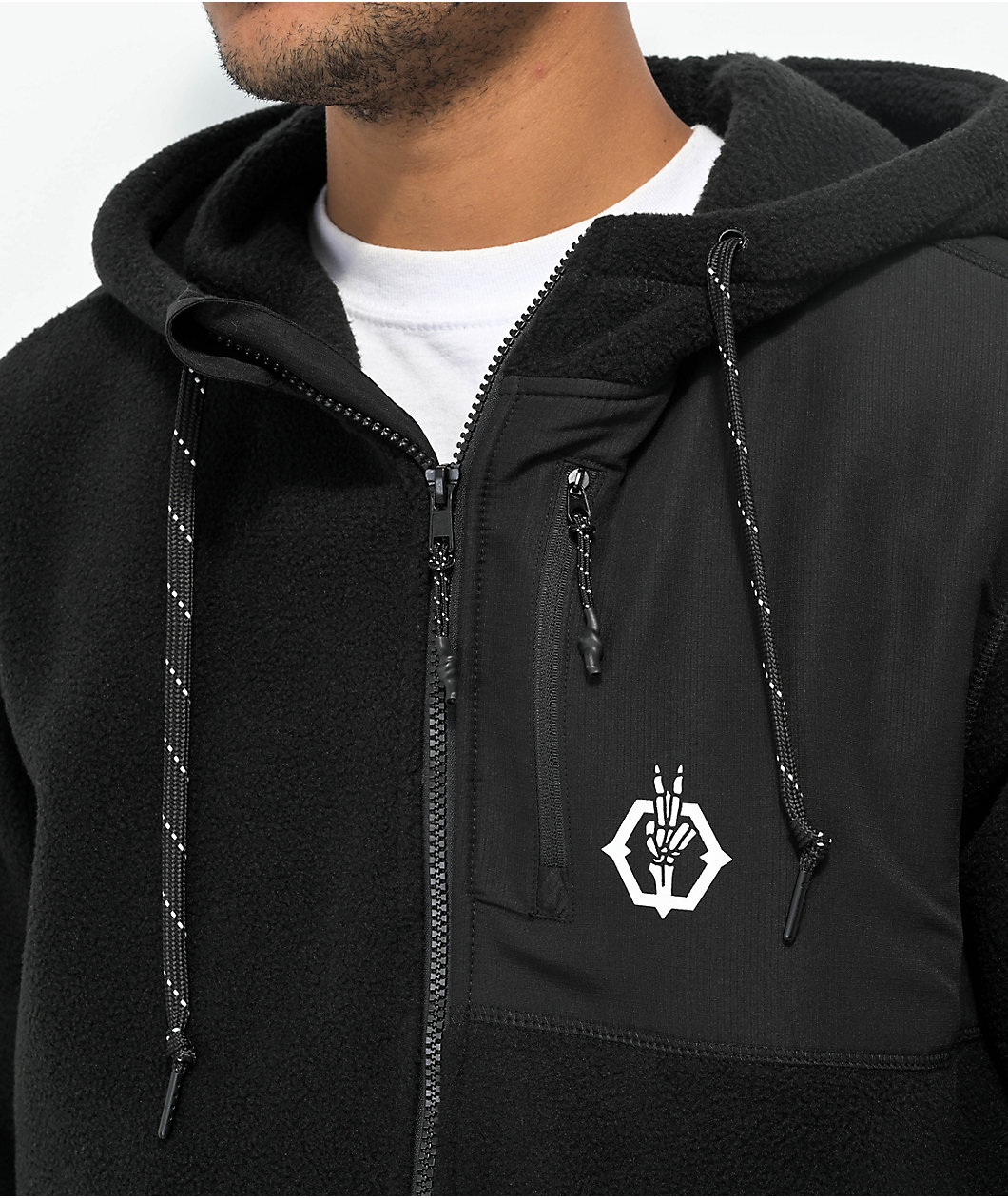 Empyre Mindless Black Tech Fleece Zip Jacket