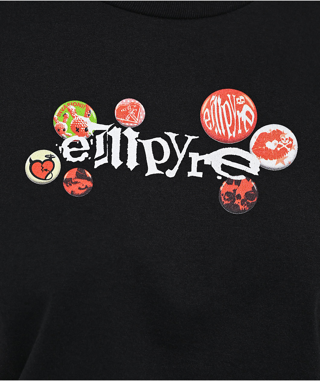 Empyre Mix N Match Buttons Black T-Shirt