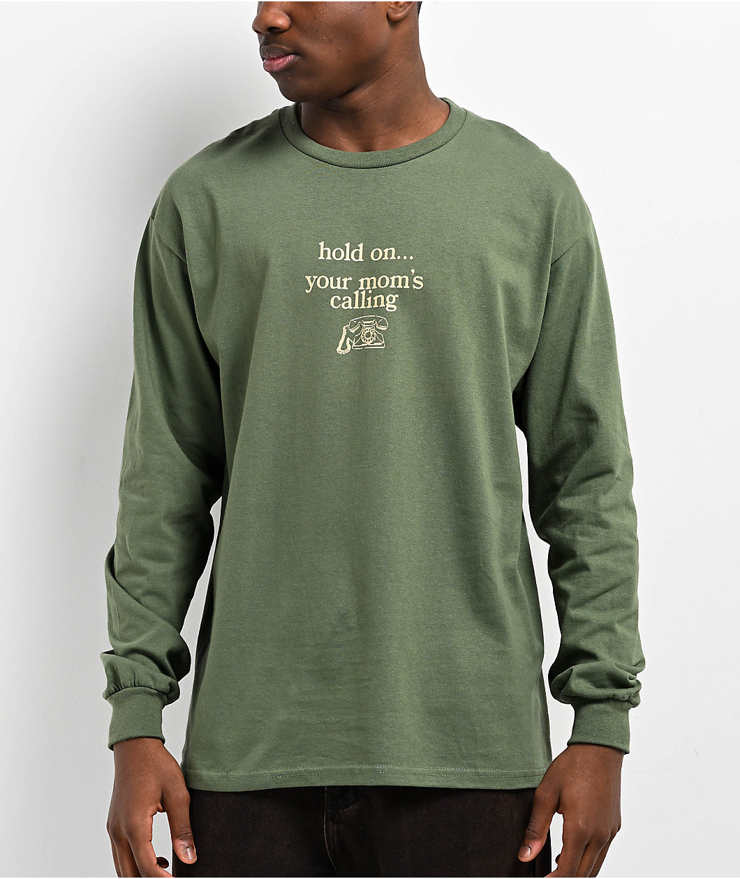 Empyre Moms Calling Green Long sleeve T-Shirt