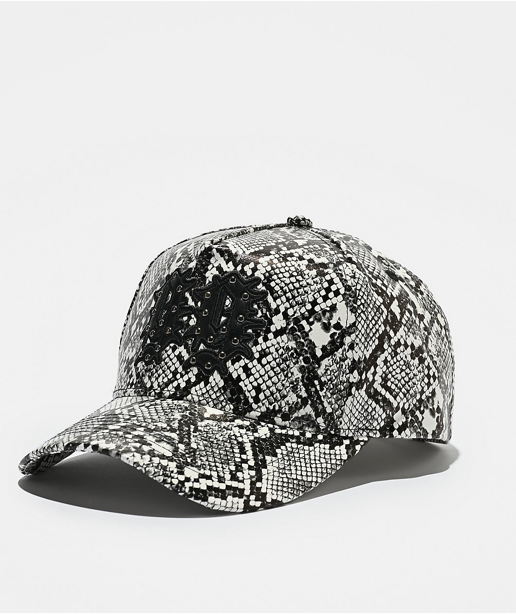 Empyre Ninety-Nine Python Snakeskin Faux Leather Snapback Hat