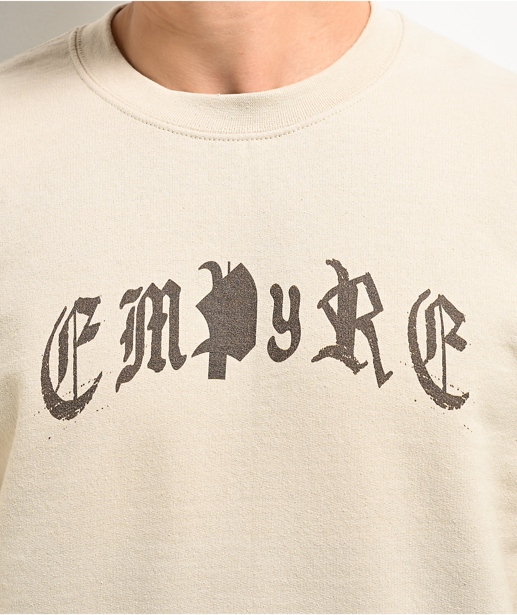 Empyre Old English Beige Crewneck Sweatshirt