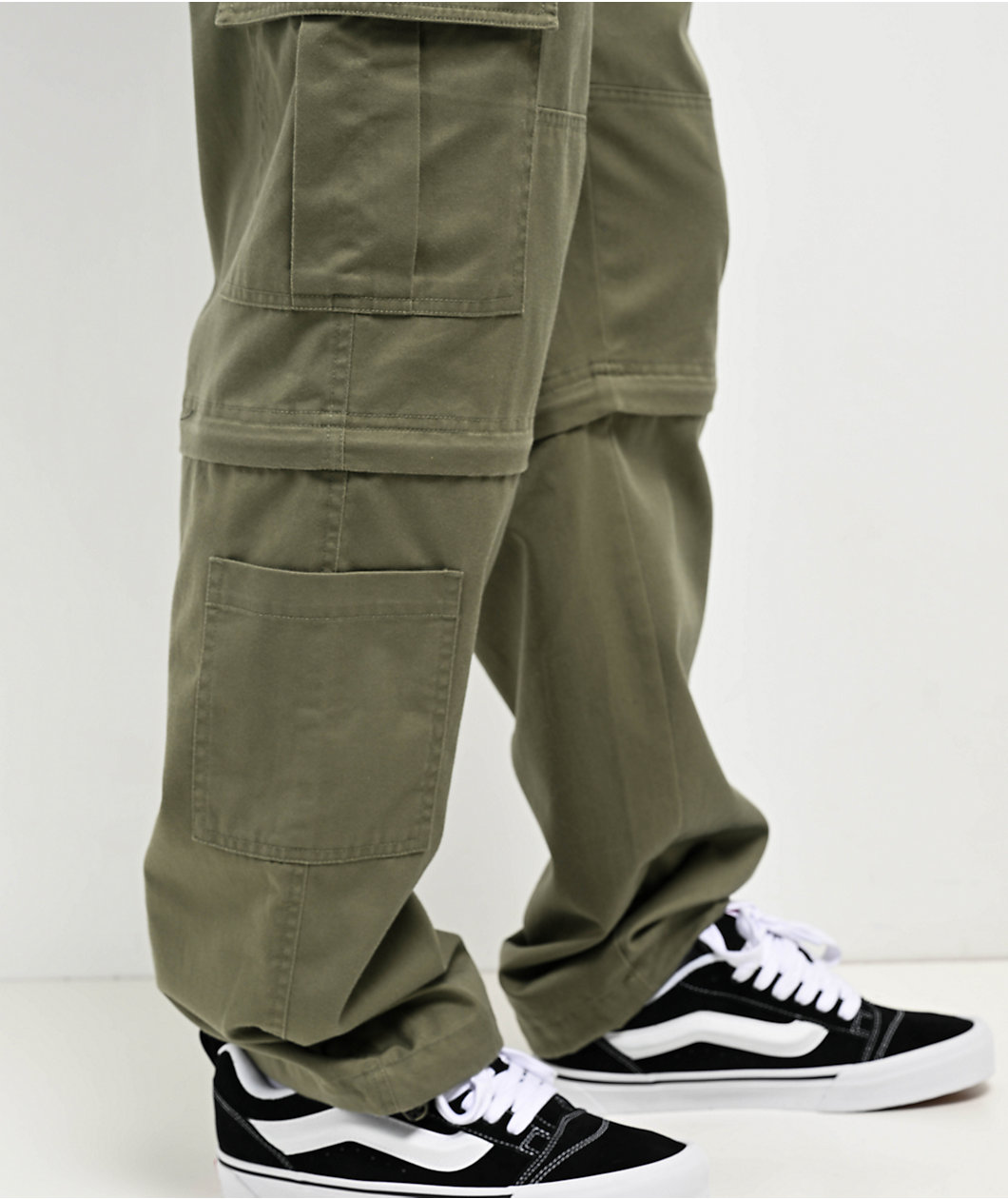 Empyre Olive Zip Off Cargo Skate Pants