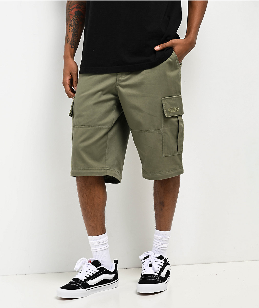 Empyre Olive Zip Off Cargo Skate Pants