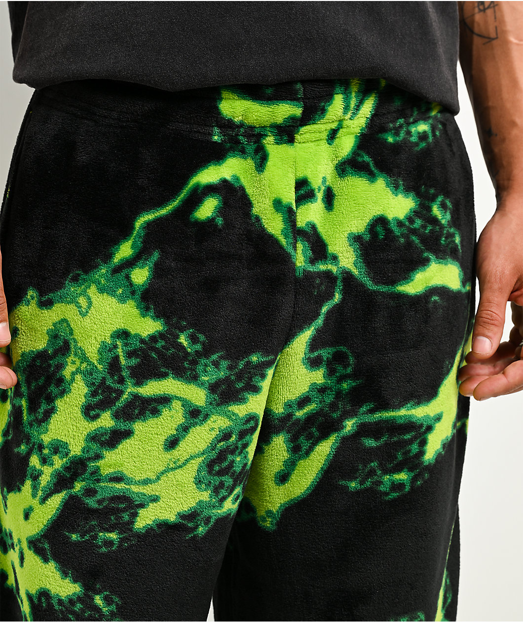 Empyre Oozey Black Plush Lounge Pants