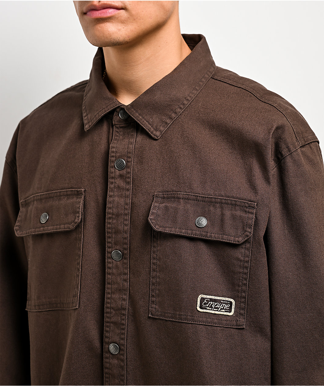 Empyre Overshirt Chocolate Long Sleeve Work Shirt
