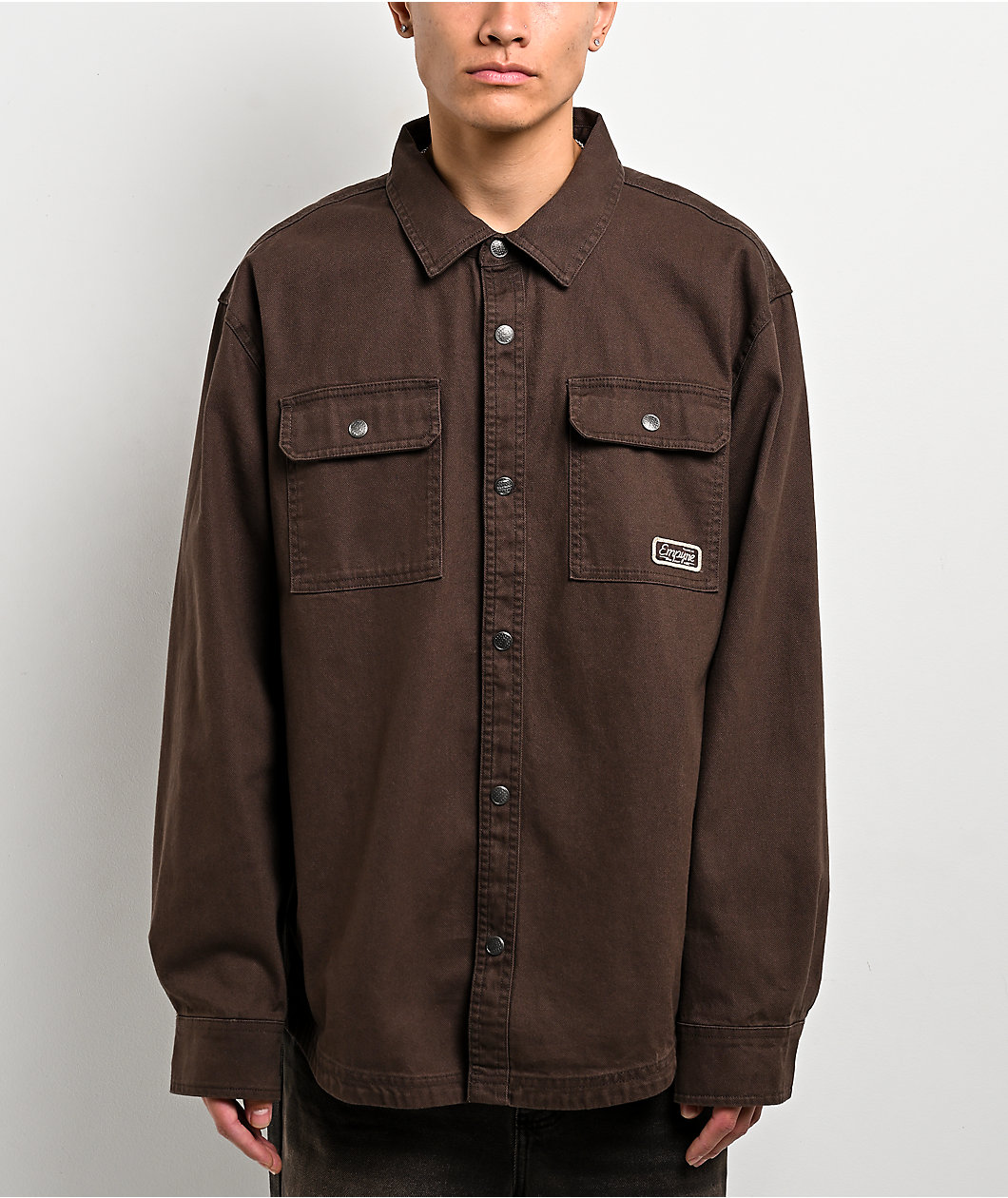 Empyre Overshirt Chocolate Long Sleeve Work Shirt