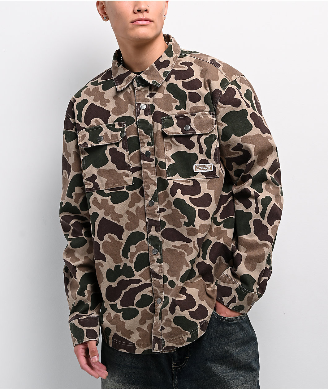 Empyre Overshirt Duck Camo Long Sleeve Work Shirt