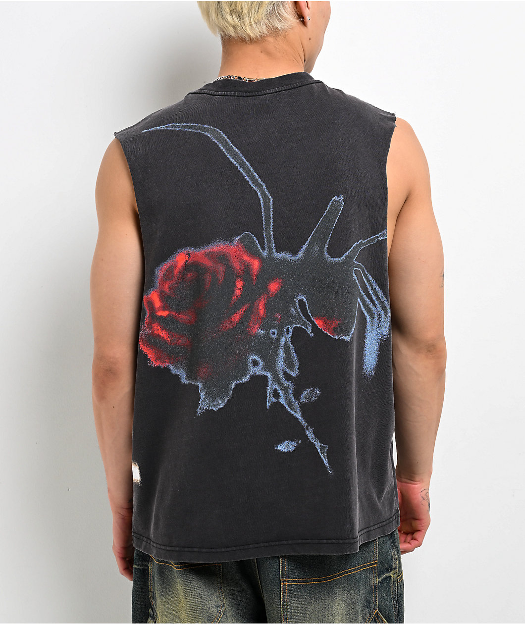 Empyre Pain Knows My Name Black Wash Tank Top