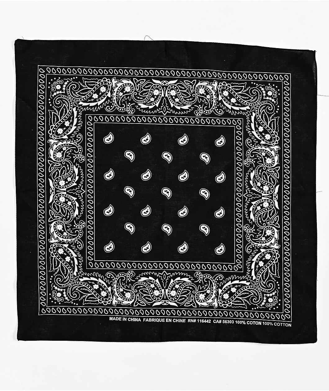 Empyre Paisley Black Bandana