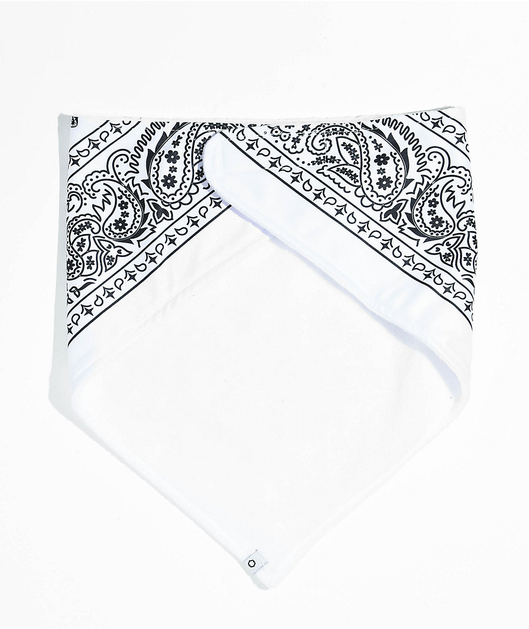 Empyre Paisley White Fleece Bandana