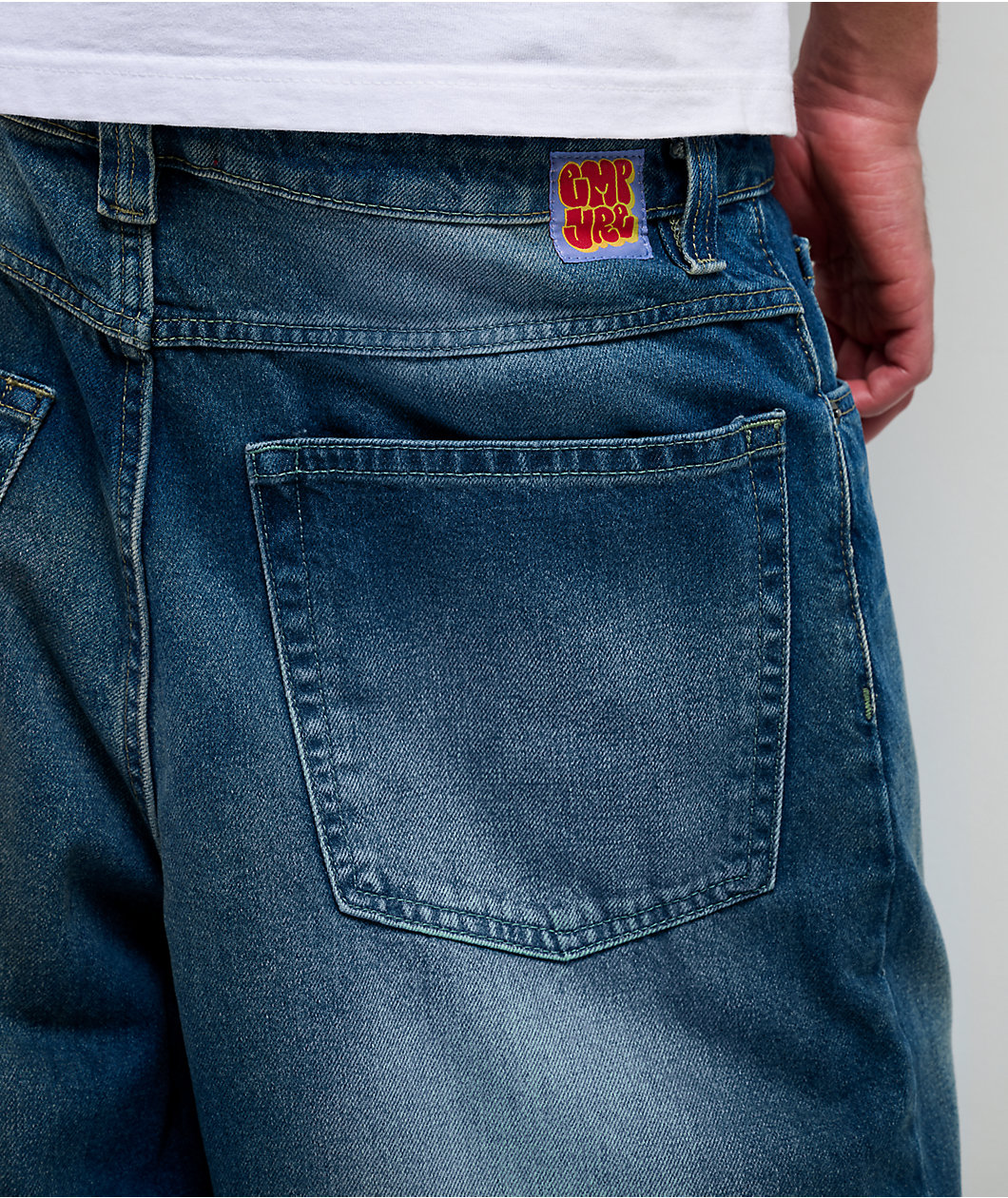 Empyre Pallor Blue Ultra Wide Skate Jeans