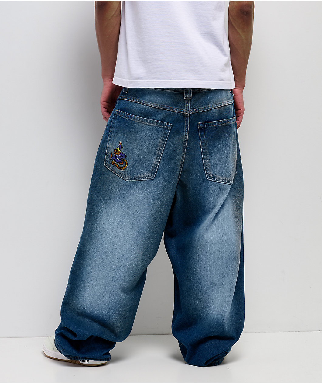 Empyre Pallor Blue Ultra Wide Skate Jeans